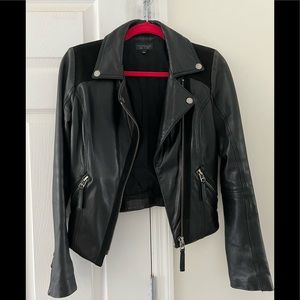 Top Shop - Real Leather Jacket in Size 2